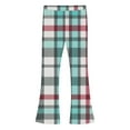 thumbnail image 6 of Frostluinai Yoga Flare Pants for Girl Fleece Lined Plaid Bell Bottoms High Waist Warm Gym Bootcut Pants Warm Winter Leggings 5-16Y, 6 of 7