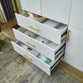 thumbnail image 2 of Idealcabin Freestanding Wardrobe Armoire With Drawers, Bedroom Wardrobe Closet for Hanging Clothes, Wood Cabinet with Shelves, 2 of 7