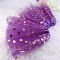 thumbnail image 6 of TAILTOSS 1Pack Purple Layered Puffed Tutu Skirt Polyester Satin Dance Dress-up for Girls 28In Length, 6 of 8