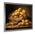 thumbnail image 2 of Designart "Golden Potato Farming I" Boho Pottery Picture Framed Wall Art Prints, 2 of 5