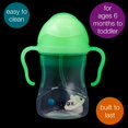 thumbnail image 2 of b.box Sippy Cup with Weighted Straw. Drink from any Angle, Leak Proof, Spill Proof, Easy Grip. BPA Free, Dishwasher Safe. For Babies 6m+ to Toddlers (Glow in the Dark, 8oz), 2 of 4