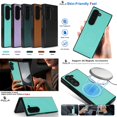 thumbnail image 6 of ELEHOLD Case for Samsung Galaxy Z Fold 6, Shockproof Magnetic Case Hard PC Slim Phone Cover,Mint, 6 of 11