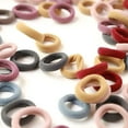 thumbnail image 6 of TUWAFE 100Pcs Seamless Cotton Hair Bands Elastics Hair Ties Diameter 1 inch Ponytail Holders for Girl Toddler Baby Thin Hair, 6 of 7