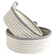 thumbnail image 1 of Juego de 2 cestas redondas pequeñas tejidas, cesta de cuerda Montessori para armario, organizador de algodón gris, 1 of 9