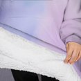 thumbnail image 3 of Oversized Wearable Blanket Hoodie,Dreamy Pastel Sky Sherpa Blanket Hoodie with Super Pockets,Super Warm Fuzzy Pullover for Women & Men, 3 of 6