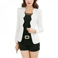 thumbnail image 4 of Apparel Women's Long Sleeve One Button Blazer Jacket Coats Slim Shirts, 4 of 5