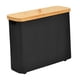 thumbnail image 4 of Portarrollos de papel higiénico grande, impermeable, multifuncional. Negro, 4 of 9