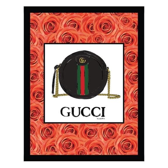 Fashion Designer Glam Purse Bag - Framed Print