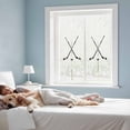 thumbnail image 4 of Ice Hockey Window Privacy Film, Modern Minimalist Ball Sports Game Art Static Cling UV Sun Blocking Tint Film Heat Control Windows Films for Bedroom Bathroom, Window Stickers 17.7"x39.3", 4 of 8