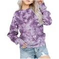 thumbnail image 2 of Girls Crewneck Oversized Sweatshirt Kids Fashion Long Sleeve Pullover Tops 1-12 Years qILAKOG Size 1-2 Years, 2 of 5