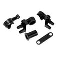 thumbnail image 1 of Pièces de Mise à Niveau de Voiture RC, Kit de Groupe de Direction RC Haute Résistance Remplacement en Alliage d'Aluminium pour Voiture Télécommandée Noir, 1 of 8