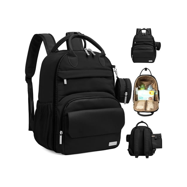 Mochila KeaBabies PLAY, bolsa de pañales impermeable de poliuretano de 18 litros