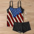 thumbnail image 4 of Dihao Two Piece Tankini Swimsuit for Women 4Th Of July Summer Hot Sales Plus Size Tankini 2 Piece Bikini Sets Women's Printed Hollow Sling Swimwear Tank Tops with Shorts 2 PC Bathing Suit, 4 of 4