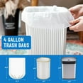 thumbnail image 2 of Bolsas de basura LainNeala, 15 litros, 4 galones, 100 unidades, sin perfume, blancas, 2 of 8