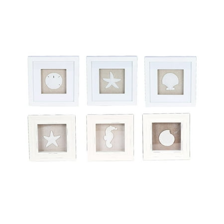 Nautical Shadow Box - Novelty Nautical Home Decor Beachcombers Coastal Life Sea Life Shadow Boxes (3pc Set) and Beachcombers Coastal Life Ocean Shells Shadow Boxes (3pc Set)
