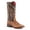Cigar, variant on FERRINI Women's Bronco Square Toe Boots, Color: Cigar, Size: 9-B