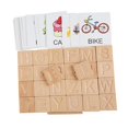 thumbnail image 1 of Tablas de rastreo del alfabeto ABC letras de traza de madera Montessori perfke tablero de trazado del alfabeto, 1 of 7