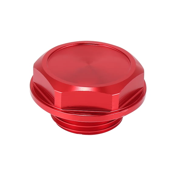 Unique Bargains Red Aluminum Alloy Gas Engine Oil Filler Cap Plug Cover for Toyota TRD Highlander RAV4 Yaris Camry