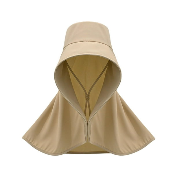 Sombrero con visera para el sol, gorra de playa, visera ancha plegable y ajustable para correr Caqui