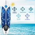 thumbnail image 5 of RONG-3  Surfboard Surfing Surf Beach Ocean Body Foamier Board with Removable Fins, Great Beginner Board ，White & Blue, 5 of 10