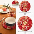 thumbnail image 2 of SKYSONIC Christmas Nutcracker Ornament Pot Holders Trivets, 2 Pcs Heat Resistant Trivets, Cotton Thread Weave Mats for Hot Pads Pans Pot Bowl Teapot for Kitchen Decor, 2 of 7