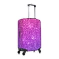 thumbnail image 3 of Balery Luggage Cover Pink Purple Glitter Print Suitcase Covers for Luggage Elastic Washable Suitcase Protector Fits 18-32 Inch Luggage-Small, 3 of 9