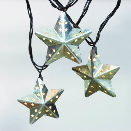Ten Great String - Better Homes & Gardens 10 ct String to String Metal Star Light Set