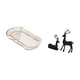 thumbnail image 5 of Elegante bandeja para almacenar alimentos y cosméticos con estatua de reno de resina para sala de estar, baño, tocador y mesa de desayuno., 5 of 8
