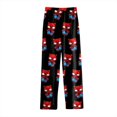 thumbnail image 4 of Spider Hero Halloween Pants Women's Plush Fleece Lounge Pants Cozy Warm Elastic Waist Pajama Bottoms Soft Graphic Printed Sleepwear Fuzzy Warm Home Sleepers Trousers, Dark Blue, M, 4 of 4
