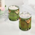 thumbnail image 2 of Yayeee 2 Pack Qtip Holder Bathroom Cotton Swab Canister with Lid Clear Dispenser Set, Red Martini, 2 of 6