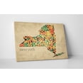 thumbnail image 3 of Pingo World 0718QN9CEBG "New York State Mosaic Map" Gallery Wrapped Canvas Wall Art, 45" x 30", 3 of 4
