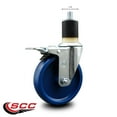 thumbnail image 2 of 5 Inch Solid Poly Swivel 1-7/8 Inch Expanding Stem Caster Total Lock Brake SCC, 2 of 2