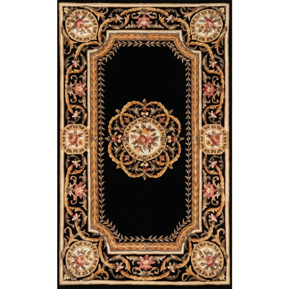 Momeni Transitional Rectangle Area Rug, Black, 2' X 3'