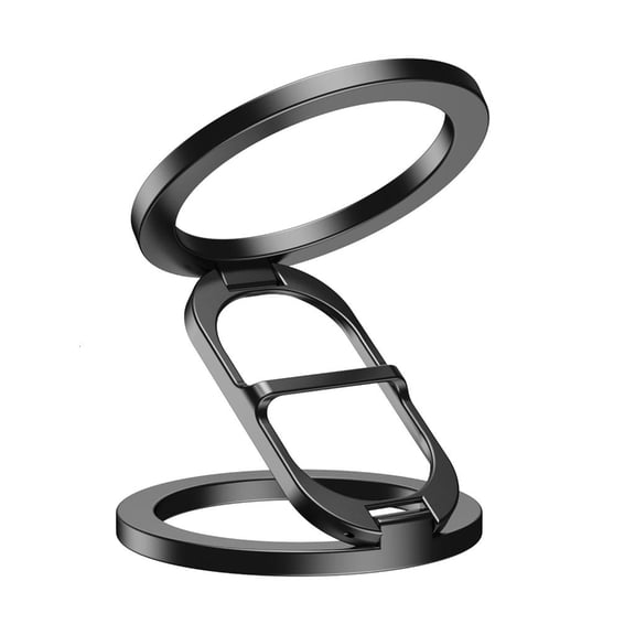 SDFGTstore Double Magnetic Phone Mount Holder multifunction Magnetic Phone Stand Metal & Rubber