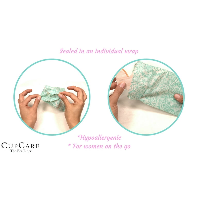 CupCare The Ultimate Disposable Bra Liner Breast Sweat Pads for Women (36)  