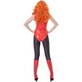 thumbnail image 6 of Sedusa Powerpuff Red Bodysuit Jumpsuit Uniform Apparel for Adult Women, 6 of 7