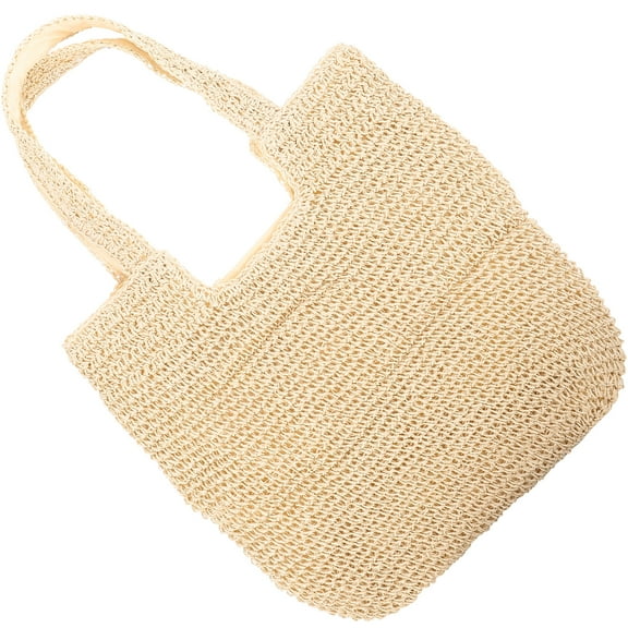 Straw Bag Bags Woven for Women Tote Summer 2023 Shoulder Purses Trendy Handbags Makeupbag Beach Travel Shopping Miss