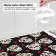 thumbnail image 5 of Yiaed PUG Print Highly Absorbent Microfiber Kitchen Counter Mat, Dish Drying Pad for Dishes, Utensils, Pots and Pans, Large 18" x 24", 5 of 7