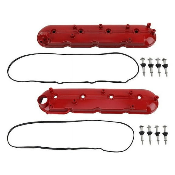 Engine Valve Cover Set 2 Piece - Compatible with 1999 - 2008 Chevy Silverado 1500 2000 2001 2002 2003 2004 2005 2006 2007