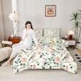 thumbnail image 4 of Homewish Animal Birds Full Size Comforter Sets 3-Piece for Teens,Spring Garden Bedding Comforter Set,Chic Flowers Lightweight Bedding Sets,Luxury Bedroom Decor,Reversible, 4 of 8