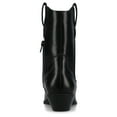 thumbnail image 4 of Journee Fritzie Western Pointed Toe Cuban Heel Casual Comfort Ankle Booties, 4 of 10