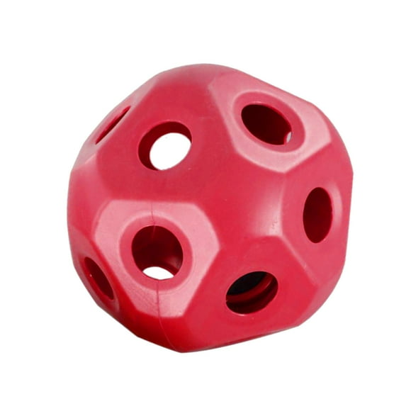 koolsoo Cute 15.7" Horse Treat Ball Hay Feeder Ball feed Balls Feeder Ball Toy Horse Hay Red