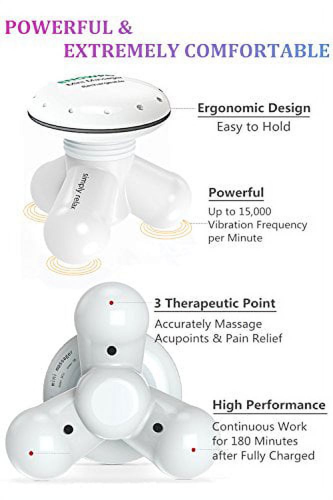  ENOWPO Portable Mini Massager, Rechargeable Device