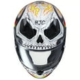 thumbnail image 3 of HJC FG-17 Ghost Rider Motorcycle Helmet White Flames SM, 3 of 4