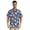 Beautiful Snowdrops Flowers, variant on Men's Casual Button Down Shirts Short Sleeve Summer Hawaiian Beach Shirt, Flashing Stars