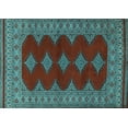 thumbnail image 1 of Ahgly Company Indoor Rectangle Persian Light Blue Traditional Area Rugs, 5' x 8', 1 of 4