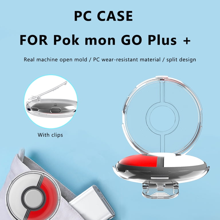 Xewsqmlo Waterproof PC Cover for Pokemon GO Plus+ Game, Anti-Drop