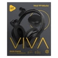 thumbnail image 1 of Duo Pack Audífonos Viva Inalámbricos Negro, 1 of 4