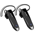 thumbnail image 1 of New Bee [2 unidades] Auricular Bluetooth inalámbrico manos libres V5.0 24 horas de conducción con micrófono 60 días de tiempo de espera para iPhone Android Samsung portátil conductor de camión, 1 of 8