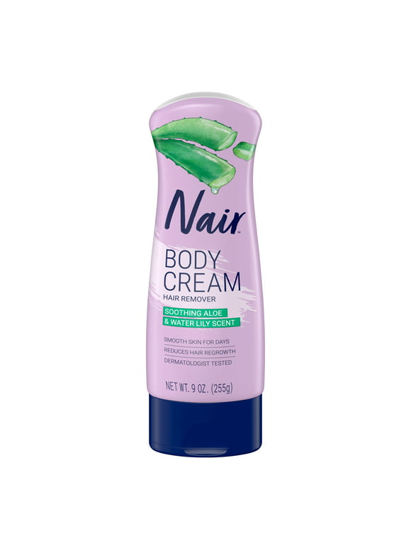 Nair Aloe & Water Lily Hair Removal Body Cream, 9.0 oz.